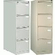 CLASSEUR À TIROIRS POUR DOSSIERS SUSPENDUS - 4 TIROIRS - H.132 1 CM - GRIS