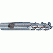FRAISES, 3 DENTS, SĂRIE NORMALE, QUEUE CYLINDRIQUE, COUPE AU CENTRE, HĂLICE Ă 45°, HSSCO8 FRAISES, 3 DENTS, SĂRIE NORMALE, QUEUE CYLINDRIQUE, COUPE AU CENTRE, HĂLICE Ă 45°, HSSCO8