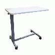 TABLE DE LIT ROULANTE À RÉGLAGE EN HAUTEUR ASSISTÉ (BLANC)