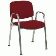 CHAISE EN MéTAL EMPILABLE CORA R PIéTEMENT CHROMé