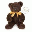 OURS CAJOLE EN LAINE NATURELLE CHOCOLAT  40CM
