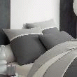 LA MAISON NATURE TAIE D'OREILLER GREEN FIRST CENDRE 50 - 70 - GRIS ANTHRACITE TAIE D'OREILLER