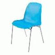 CHAISE COQUE TRANSLUCIDE BLEU