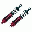 2 AMORTISSEURS FILETÉS ALU 112 MM ROUGE REELY