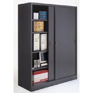 ARMOIRE JUMBO PORTES COULISSANTES NOIR