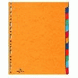 TRIEUR - EXACOMPTA - 12 COMPARTIMENTS - A4 - ASSORTIMENT