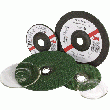 MEULES À ÉBARBER SEMI-FLEXIBLES 3M GREEN CORPS™ POUR MACHINES PORTATIVES ET SUPPORTS