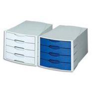 MODULE DE CLASSEMENT MONITOR - 4 TIROIRS - GRIS/BLEU