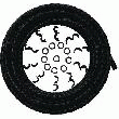 LOT IP54 POLYPROPYLÈNE NOIR, 25MM