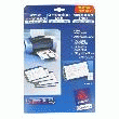 CARTE DE CORRESPONDANCE AVERY QUICK AND CLEAN 82 X 128 MM - 260GR - BLANCHE - POCHETTE DE 100 - AVERY