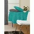 NAPPE DE TABLE SOLEIL D OCRE SOLEIL D'OCRE NAPPE RONDE LINA DIAM.180CM TURQUOIS