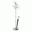 PORTEMANTEAUX AVEC PORTE-PARAPLUIES - HAUTEUR 1800 MM, Ø 450 MM ALUMINIUM RAL 9006