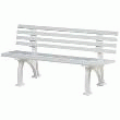 BANC PLASTIQUE BLANC LXHXP MM 1500X740X530.