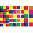 1224 GOMMETTES CARRÉS / COULEURS ASSORTIES ECOLE