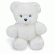 OURSON BÉBÉ BLANC  25CM MUSICALE