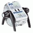 FICHIER ROTATIF VISIFIX FLIP - ÉQUIPÉ DE 200 POCHETTES POUR 400 CARTES DE VISITE - NOIR ET GRIS