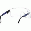 LUNETTES DE PROTECTION B272 OCULAIRES INCOLORSE ANTIRAYURES ET ANTIBUÉE BRANCHES BLEUES.