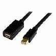 STARTECH.COM 6 FT MINI DISPLAYPORT VIDEO EXTENSION CABLE - RALLONGE DE CÂBLE DISPLAYPORT - CONNECTEUR ULTRA-COMPACT (F) - CONNECTEUR ULTRA-COMPACT (M) - 1.8 M - MOULÉ, À VERROUILLAGE - NOIR