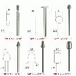 EMBOUT DE FRAISES EN ACIER  AXE 2.35 MM ; 3 FORMES
