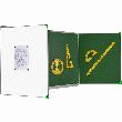 LE TABLEAU TRIPTYQUE ULMANN CADRE ALUMINIUM ANODISÉ ÉMAILLÉ VERT 1,20 X 2 M
