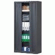 ARMOIRE RIDEAUX H102XL100XP42 2TABLETTES/ANTHRACITE RAL7016