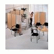CLOISON HARMONIE 1/2 VITRÉE 160X80 CM ALUMINIUM
