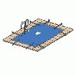 Bâche piscine rectangulaire - 8x14 m