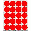 PASTILLE ROUGE RONDE ADHÉSIVE