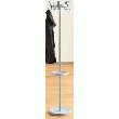 PORTEMANTEAU OFFICE AKKTIV - HAUTEUR 1680 MM, Ø 350 MM COLORIS PATÈRES ARGENT