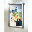 VITRINE À OUVERTURE FACILE EN ALUMINIUM NATUREL