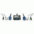 COMMUTATEUR KMV LEVELONE 2 PORTS USB VGA KVM-0223