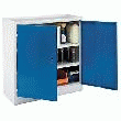 ARMOIRE D'ATELIER BASSE 2 PORTES BATTANTES