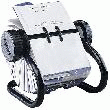 FICHIER ROTATIF OUVERT NOIR ROLODEX POUR CARTES DE VISITE - ROLODEX