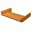TIRETTE CLAVIER NOIR ELEA, LARGEUR : 66 CM