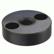 PLAQUE TARAUDEE ACIER, POUR PIED A TIGE FILETEE (35-64)