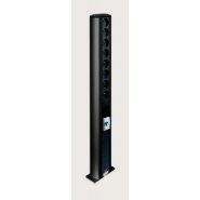 POTELET DE DISTRIBUTION NOIR PRISES FRANçAISE / UTE 8 PRISES