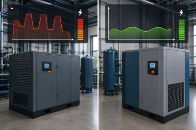 Compresseur à vis à vitesse fixe ou variable (VSD) : lequel réduit vraiment votre facture d’électricité ?