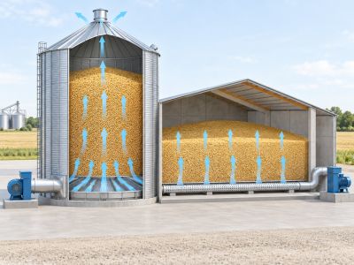 Comment ventiler des céréales stockées en silo ou cellule ?