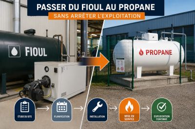 Comment passer du fioul au propane sans arrêter l’exploitation ?