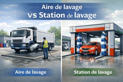 Aire de lavage ou station de lavage : quelles différences ?