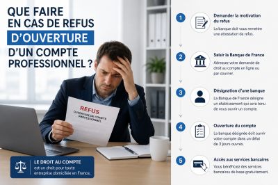 Que faire en cas de refus d’ouverture d’un compte professionnel ?   
