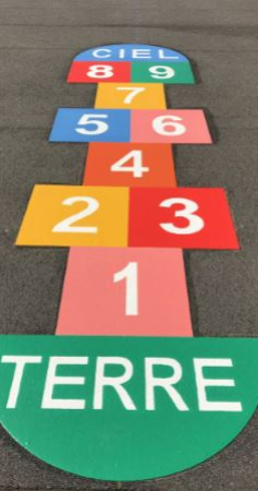 Quels sont les avantages des jeux au sol thermocollants en milieu scolaire ?