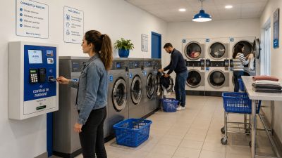 Centrale de paiement, monnayeur ou CB : quel système choisir pour une laverie automatique ?