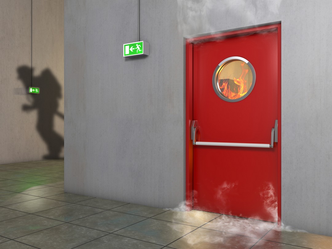 Porte blindée coupe-feu