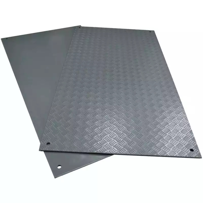Plaque de roulage en acier