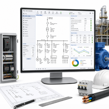 Logiciel de calcul d’installation électrique industrielle