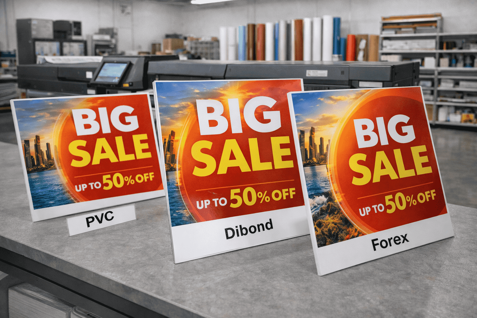  Impression sur support rigide