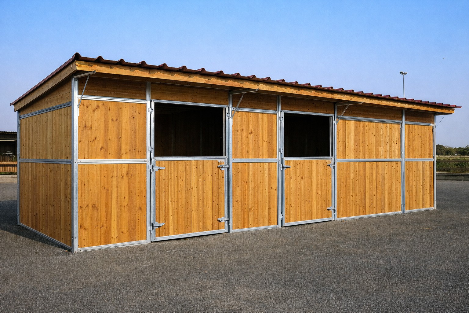 Box démontable pour chevaux