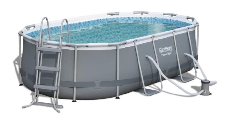 Piscine Tubulaire Ovale 424 X 250 X 100 M Habitat Et Jardin