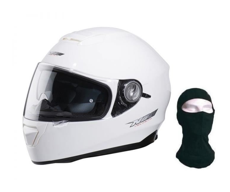 Nox Casque Intégral N301 Blanc Cagoule Taille S 55 56 Cm Nox